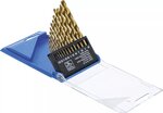 Serie di punte elicoidali HSS nitruro di titanio 1,5 - 6,5 mm 13 pz