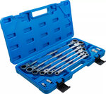 Set di chiavi a cricchetto doppio 8 - 19 mm 10 pz
