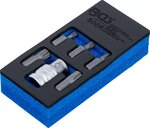 Serie di inserti per cacciavite attacco esagono esterno (3/8) poligonale interno (per XZN) 6 pz