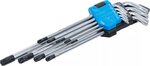 Serie di chiavi ad angolo extra lunghe profilo a T (per Torx) con alesatura T10 - T50 9 pz
