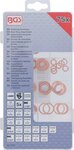 Assortimento anelli di tenuta rame dimensioni in pollici per tappi scar.olio 75 pz