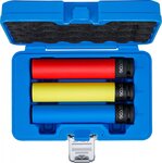 Set di bussole macch.riv.plastica extra profondo (1/2) SW 17 / 19 / 21 mm 3 pz