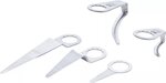 Set lame da taglio per utensile pneumatico per rimozione cristalli per BGS 3218, 9291 5 pz