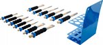 Set cacciaspine / bulini / scalpello piatto con protezione per le mani 13 pz