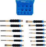 Set cacciaspine / bulini / scalpello piatto con protezione per le mani 13 pz