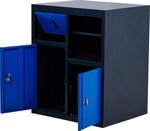 Mobile di base con supporto per rotelle e modulo per rifiuti