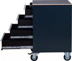 Carrello portautensili 4 cassetti vuoto per sistema a parete
