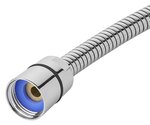 Tubo doccia in metallo 1,5 m 3/8 dado girevole - 1/2 cono x5 pezzi