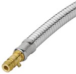 Tubo doccia in metallo 1,5 m 3/8 dado girevole - 1/2 cono x5 pezzi