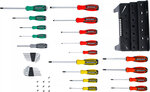 Serie di cacciaviti con assortimento inserti in un supporto in plastica 44 pz