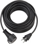 Prolunga in gomma IP44 25 m nera H05RR-F 3G1,5