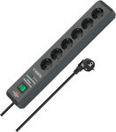 Multipresa Secure-Tec 6 posti nera