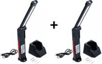 Lampada pieghevole a batteria COB-LED 6,5 W con stazione di ricarica x2 pezzi