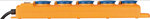 Multipresa SL 554 DE IP54, 5 prese, gialla/blu, 2 m H07RN-F 3G1,5 con interruttore