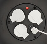 Avvolgicavo VL2-X 3 prese con USB nero 10 m H05VV-F 3G1,5