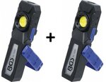 Lampada da lavoro a COB-LED con magnete e gancio pieghevole x2 stuks