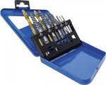 Serie di estrattori e punte con taglio sinistro HSS nitruro di titanio 2 - 7,5 mm 10 pz