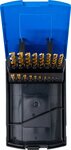 Serie di punte elicoidali HSS-G nitruro di titanio 1 - 10 mm 19 pz