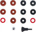 Kit smerigliatrice mozzo ruota per prigionieri e bulloni ruota 14 pz