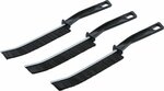 Set di spazzole di pulizia angolari con setole dure 230 mm 3 pz