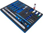 Modulo per carrelli portautensili 3/3: utensili speciali per riparazione pneumatici 18 pz