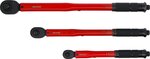 Set di chiavi dinamometriche (1/4) 2 - 24 Nm, (3/8) 19 - 110 Nm, (1/2) 28 - 210 Nm 3 pz