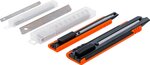 Set di taglierini universali a lama spezzabile Larghezza lama 9 / 18 mm 4 pz