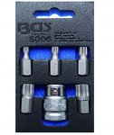 Serie di inserti per cacciavite attacco esagono esterno (3/8) poligonale interno (per XZN) 6 pz