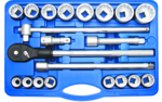 Set di chiavi a tubo da 20 mm (3/4) inches 21 piece 21 piece