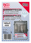 Lima diamantata dritta 140 x 3 mm 10 pezzi