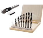 Set di punte legno / centraggio 14 pz