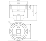 Chiave a corona Scania con flangia di trasmissione 72/80 mm