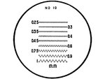 Lente di ingrandimento / lente di ingrandimento con scale intercambiabili