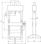 Manuale pressa idraulica 20t