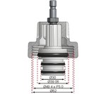 Adattatore n. 17 per il kit di prova della pressione del radiatore BMW