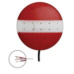 Fanale posteriore 12 24V 3 funzioni 140mm STF LED
