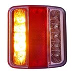 Fanale posteriore 4 funzioni 98x105mm 14LED