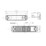 Fanale posteriore 5 funzioni 192x51mm 21LED 21LED