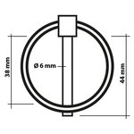 Coppiglia 6mm con anello