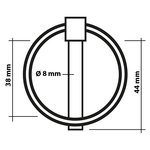Coppiglia 8mm con anello