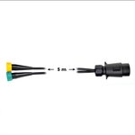 Set di cavi 5M con spina a 7 pin e 2 connettori a 5 pin