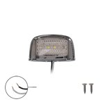 Luminazione targa 12/24V 76x41mm LED cromo 12/24V 76x41mm