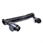 Cavo a spirale 3 5 m 8 poli con 2x spina 13 poli PVC
