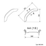 Paraspruzzi in plastica 40cm (2440)
