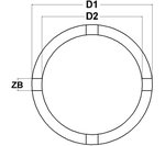 Chiave per ghiere denti esterni 69 mm KM8