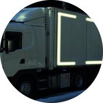Nastro riflettente 3M bianco 50mm 2M