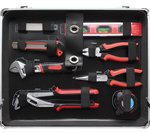 Set di utensili da 129 pezzi con custodia in alluminio