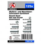 Assortimento, dadi e viti, 125 dl, M4 + M5 metrico