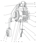 Paranco elettrico 400/800 kg