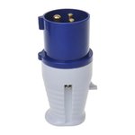 Spina CEE 16A alloggiamento smontabile blu bianco